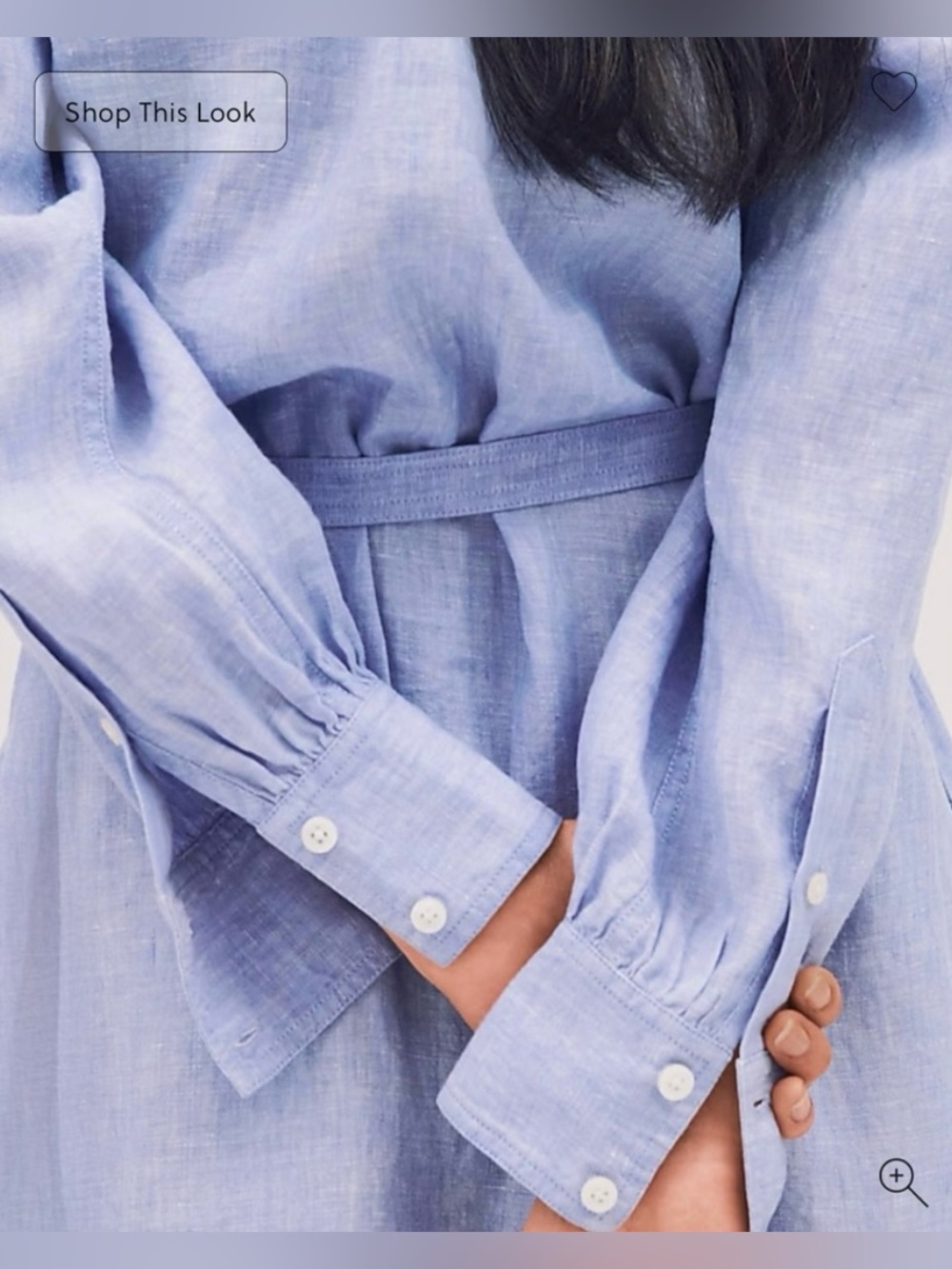 J.Crew Cabana dress in linen in French blue - Picture 8 of 12